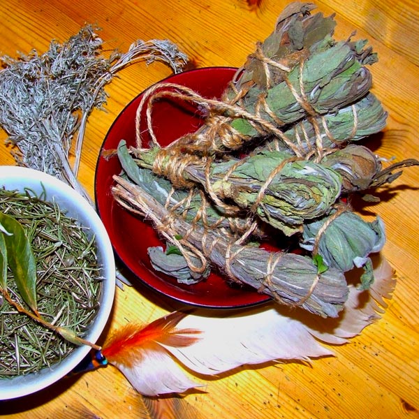Irish Smudge Herbs - Rosemary, Bay, Sage and Wormwood