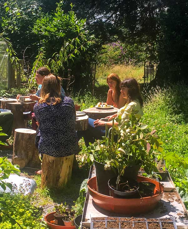 Sunny weather in the Elm cafe, Magourney Gardens