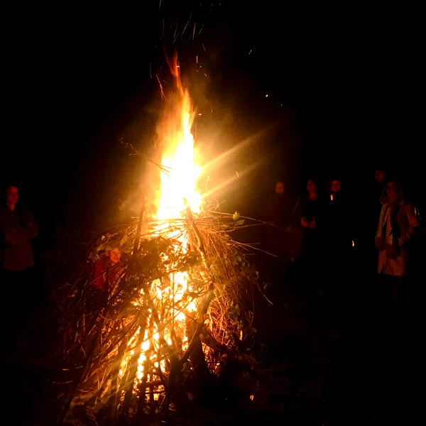 A gathering at the fire